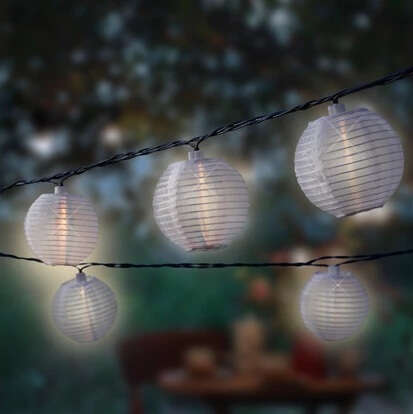 LUMINEO LED Solar-Lampionkette